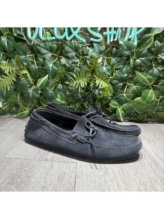 Tod’S Laccetto City Gommino Suede Loafer Men\'s navy Blue Faded Size 8.5 main image 6